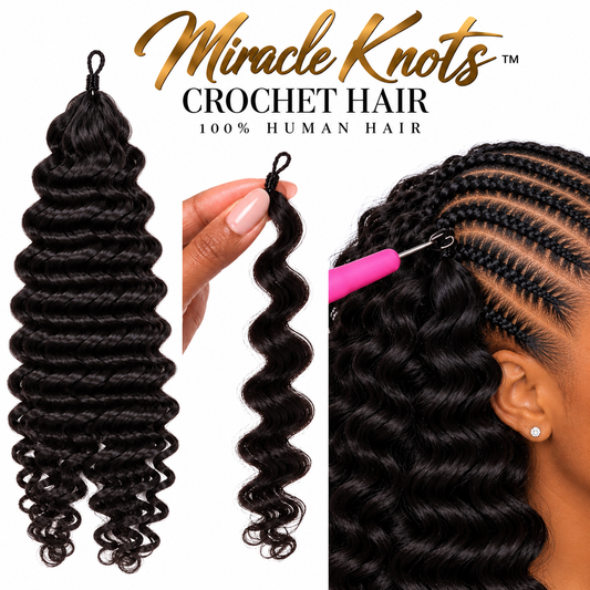 Miracle Knots Crochet Hair – Deep Wave