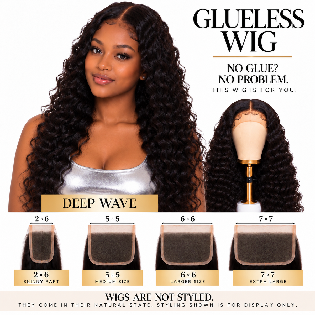 HD Glueless Deep Wave  Wig Collection